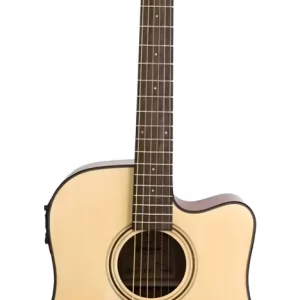 Guitarra electroacústica Persian + Estuche semiduro + Cable + Capo traste